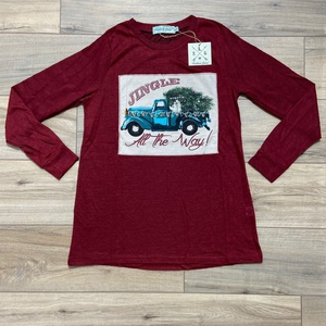 Southern Grace Small Women’s Jingle All The‎ Way Christmas Graphic Shirt